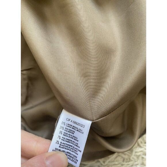 Laura Clement Collection Skirt Tweed Brown Wool Pencil 14 Mid Length Straight - Picture 4 of 9